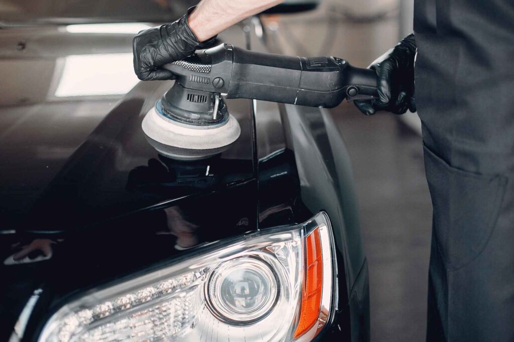 Motorhaube polieren